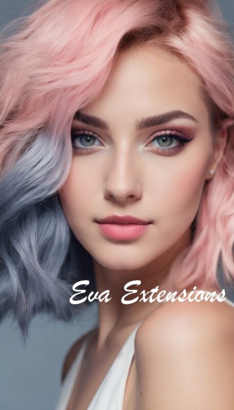cheveux Rose pastel bleu degrade couleur cheveux 2025 trend tendance