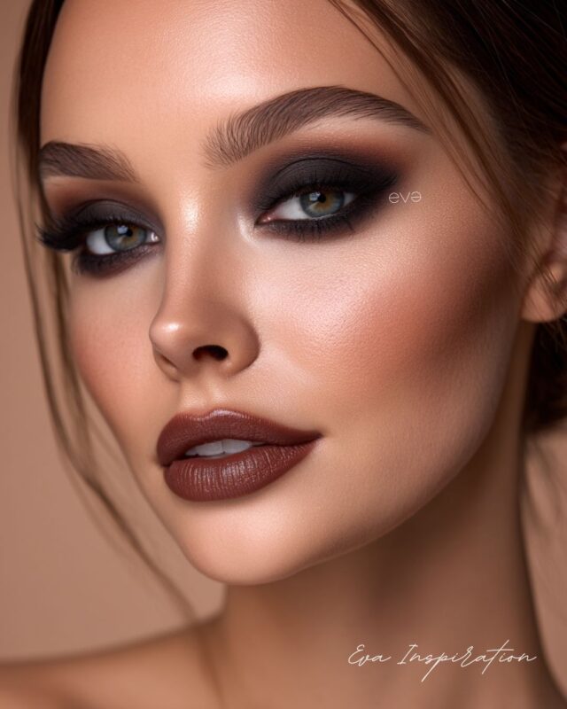 smoky eyes noir idee maquillage nouvel an trend