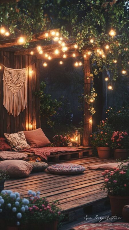 terrasse-guirlande-palette-boheme-deco