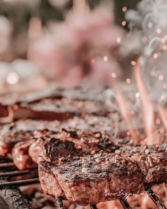 viande bifteck sur grill de barbecue