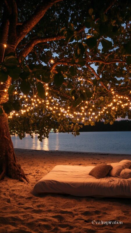 voyage-romantique-lune-de-miel-plage-lit